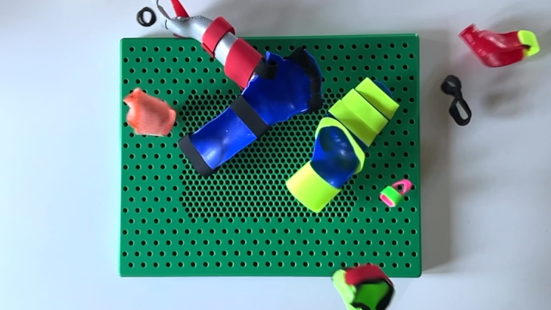 Esempio di tutore su misura per la mano